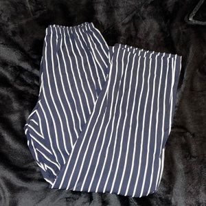 Brandy Melville Navy & White striped pant